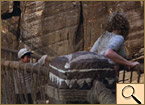 Indiana Jones and the Temple of Doom - Goofs